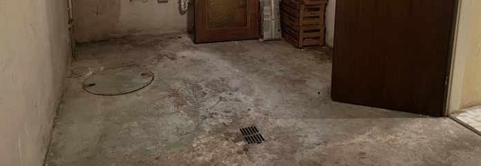 Waschraum im Keller