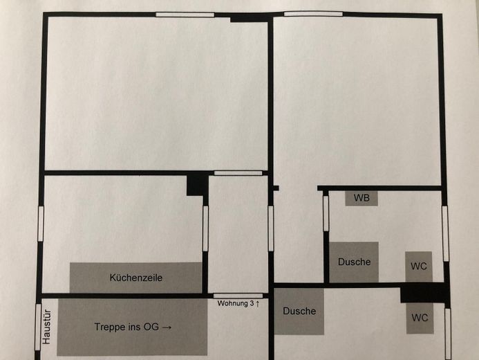 Odnowione mieszkanie 2-pokojowe o powierzchni 39 m² w Augsburgu – bezpośrednio od właściciela, bez pośrednika, 2 pokoje z kuchnią i łazienką – Wohnung 3