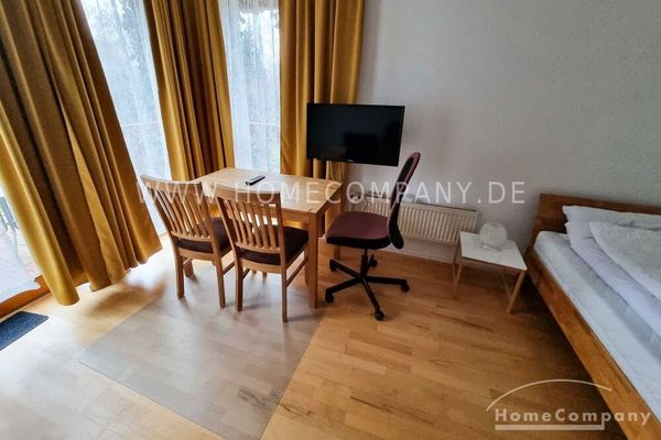1 Zi.Whg. möbliert, mit Terrasse und kleinem Garten.