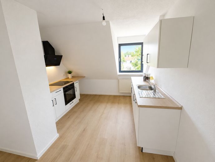 Erstbezug nach Renovierung – Helle 3,5-Zimmer Wohnung in ruhiger Lage von Mainhardt – Küche