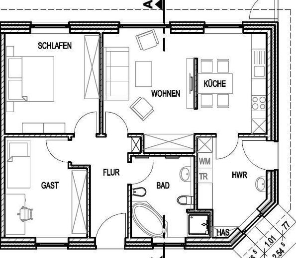 Doppelhaushälfte mit eigenem Garten, Terrasse & Carport in Weener – Foto 2