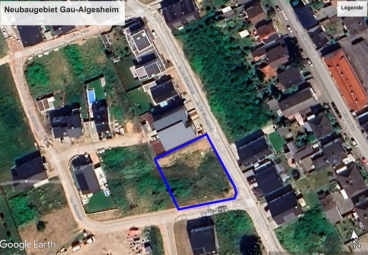 Nur noch 1 Haus verfügbar: KfW-40 QNG-Familienhaus mit Garten in Gau-Algesheim – Lage Grundstück