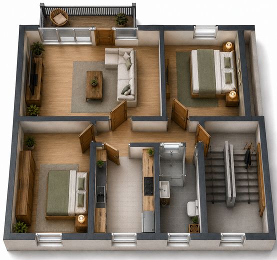 1A Lage- freie Wohnung mit EBK im Vorderen Westen m. Balkon + Garten / 3 ZKB Herkulesstr - Privat – फोटो 15