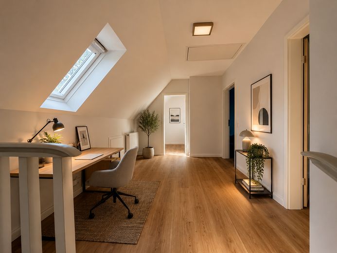 Erstbezug nach Kernsanierung – Reihenendhaus mit großem Garten und Garage in Bremen-Alt-Osterholz – Einrichtungsbeispiel