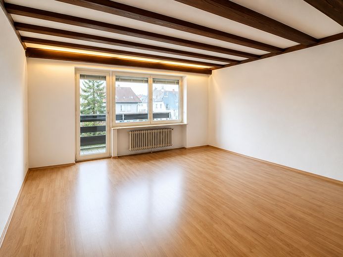 Gemütliche 1,5-Zimmer-Wohnung mit Balkon, Einbauküche & Stellplatz in Bad Teinach-Zavelstein – Wohnbereich