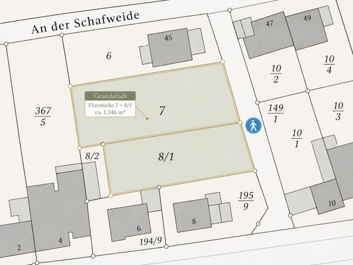 Wehrstedt | 1.346 m² Hanglage mit Weitblick und Möglichkeiten – Foto 1