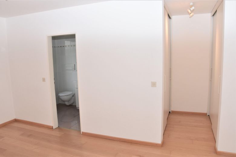 Menterschwaige: 3‑Zi.-Terrassenwohnung (117 m²) mit 200 m² Garten & TG – möbliert oder unmöbliert – Schlafzimmer / Ankleide