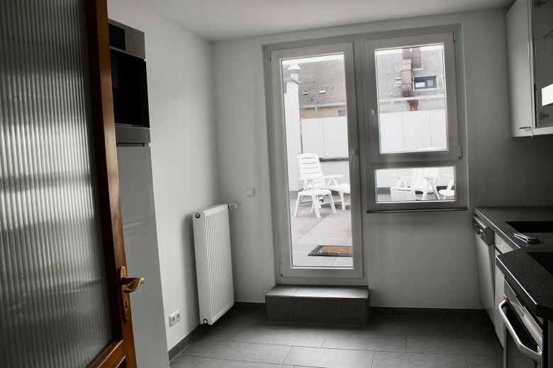 Küche zur Dachterrasse