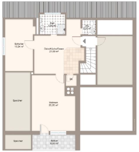 2.5-room top-floor apartment in Andechs – Foto 9