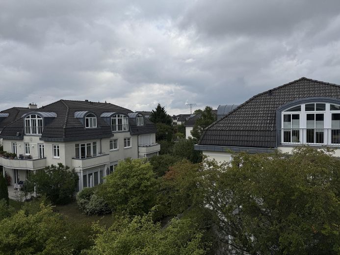 Maisonette-Wohnung Golf-Wohnpark Stolper Heide – Ausblick Nachbargebäude