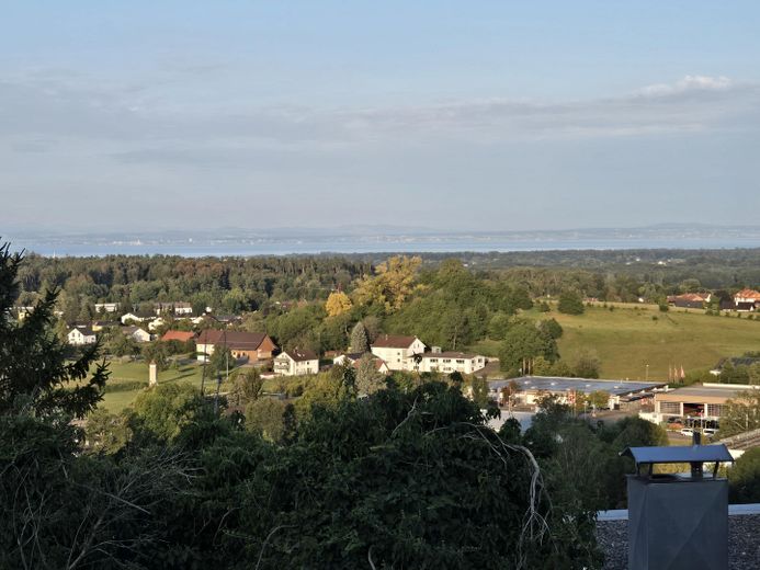 Einfamilienhaus in traumhafter Lage mit Panoramablick auf Bodensee und Schweizer Berglandschaft – Aussicht vom WG/Impressionen 3