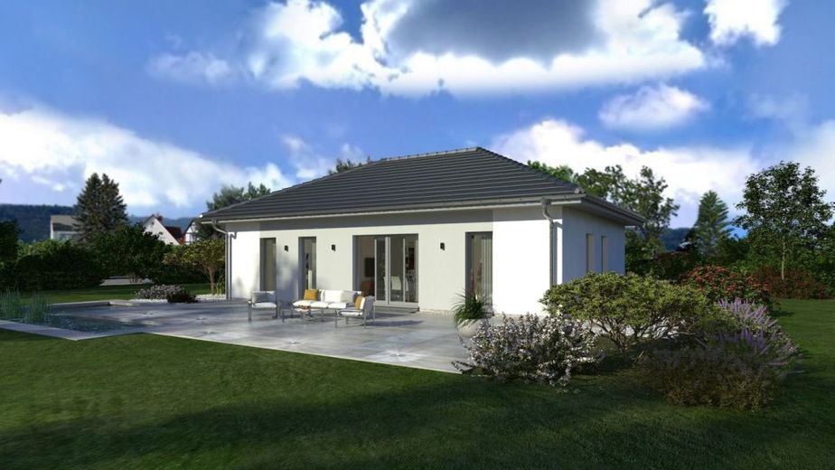 WOHNEN UND WOHLFÜHLEN in Straßberg mit Grundstück vom externen Anbieter – Ansicht Garten