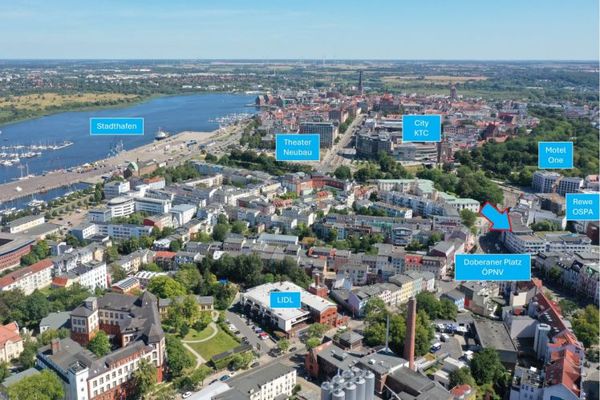 Ласкаво просимо до нового Doberaner Hof поруч із Rossmann, kik, Penny та іншими відомими мережевими магазинами.