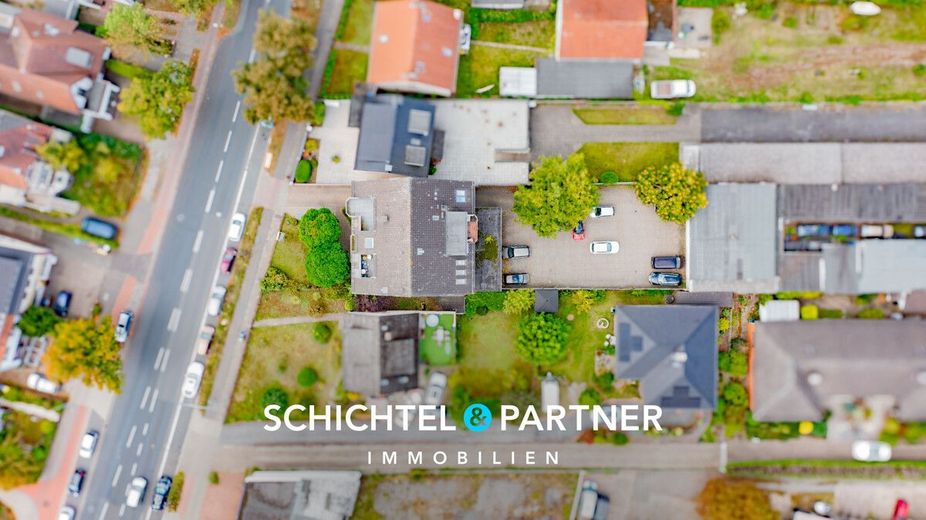 Gröpelingen | Vermietetes Ein-Zimmer Apartment mit Balkon und Fahrstuhl – S&amp;P | Vogelperspektive
