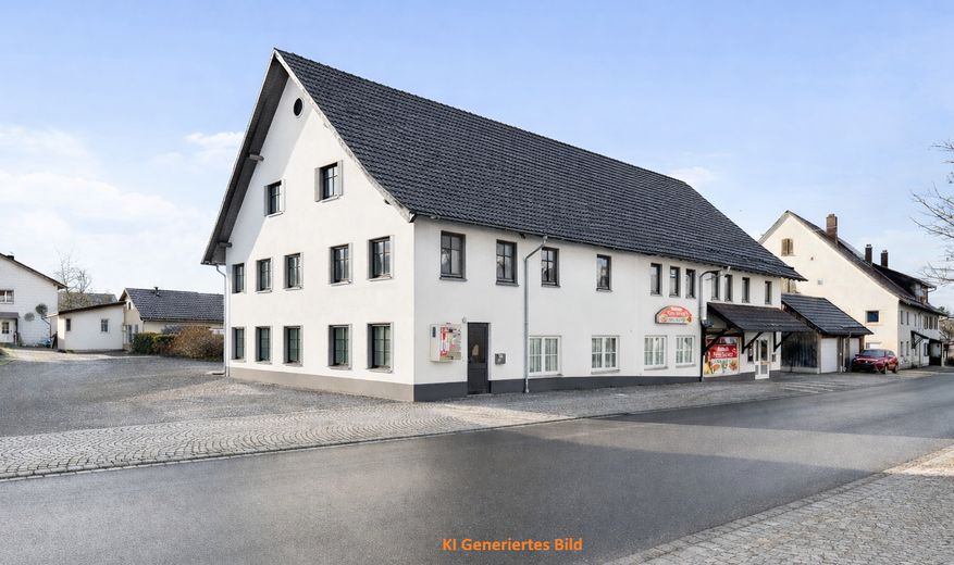 RENDITE > 7% mgl. o. Eigennutzung und Kapitalanlage kombiniert-MFH mit Ausbaupotenzial rd.350 m2 – KI Generiertes Beispiel
