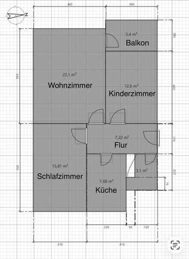 Vollständig renovierte Wohnung mit drei Zimmern sowie Balkon und Einbauküche in Salzgitter – Foto 11