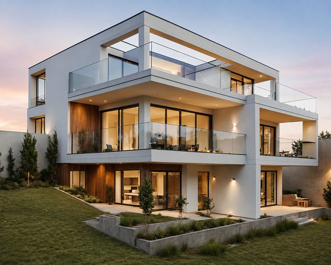 Wohnen über den Dingen – exklusives Penthouse mit Dachterrasse und traumhaftem Waldblick – Außenvisualisierung
