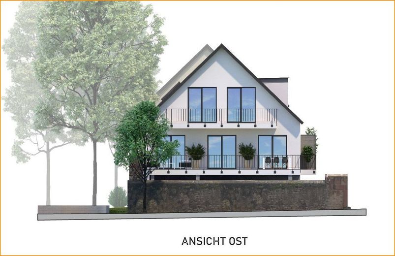 Maisonettewohnung Neubau !  JANUAR 2024 BEZUGSFERTIG ! – Neubau_Ansicht_Ost