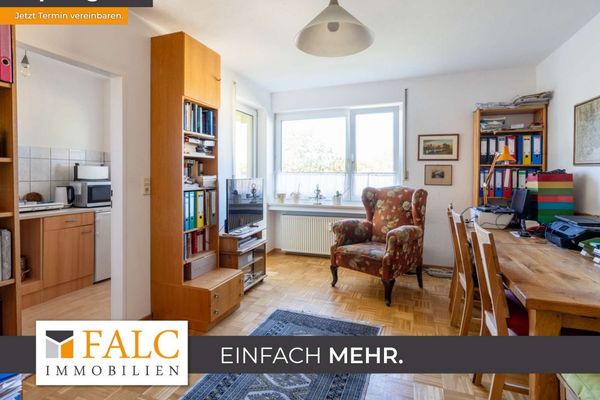 Hell, ruhig, gemütlich - 1-Zimmer-Wohnung mit Sonnenbalkon