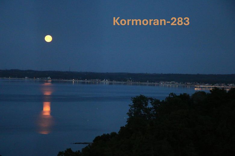 Vollmond über Lübecker Bucht