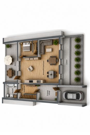 LOFT - vivere moderno - IL SOGNO diventa REALTÀ - nel cuore della metropoli e vicino al confine con la Francia! – EG 3D