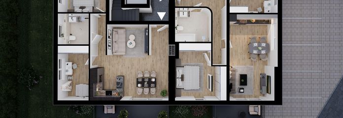 Grundriss Wohnung 1