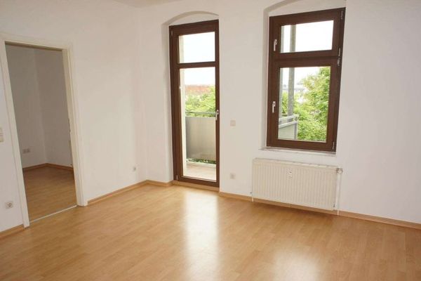 Schloß-Chemnitz - Laminat - otwarta kuchnia - słoneczny balkon od strony zachodniej