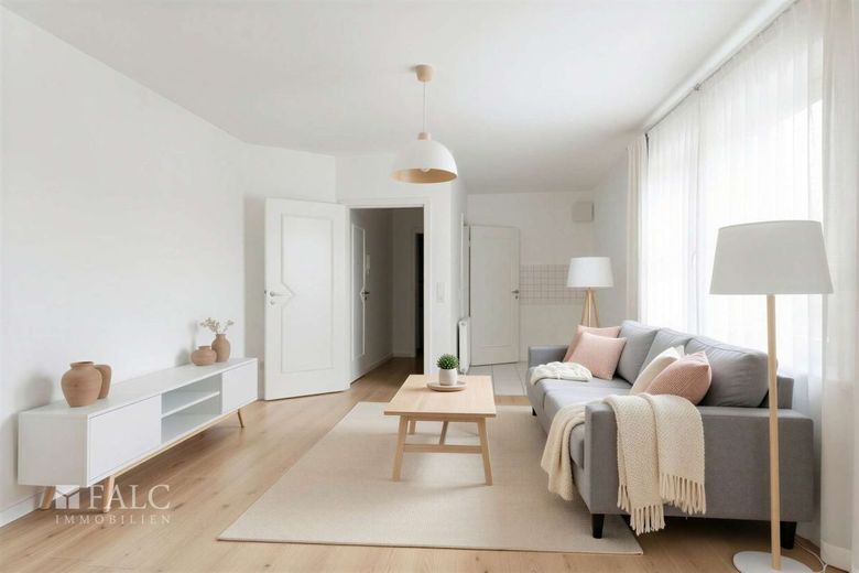 Tolle Single Erdgeschoßwohnung – Wohnzimmer  Einrichtungsbeispiel
