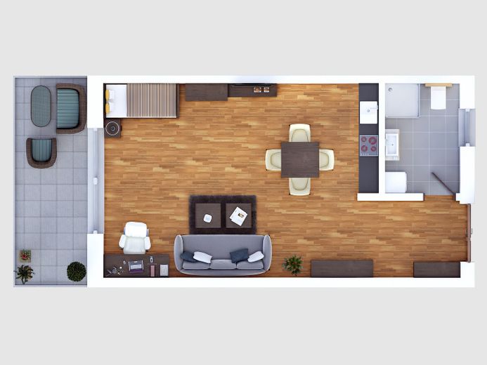 Großes helles Apartment mit Balkon zu vermieten – Foto 10