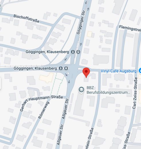Gewerbefläche im Neubau in Augsburg-Göggingen – individuell nach Mieterwunsch planbar – Ausschnitt von Google Maps 2