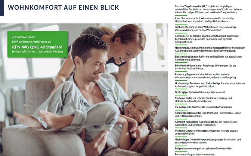 Wohnkomfort auf einen Blick