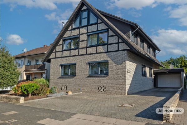 Casa bifamiliar ideal para familias con gran jardín en Bünde