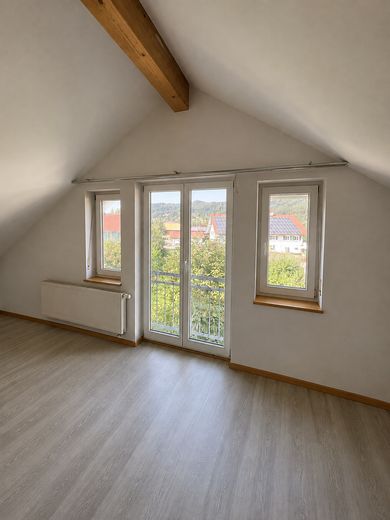 Sehr sonniges Holzhaus, KfW60, Isny-Großholzleute, EG barrierefrei, – Schlafzimmer 1 DG