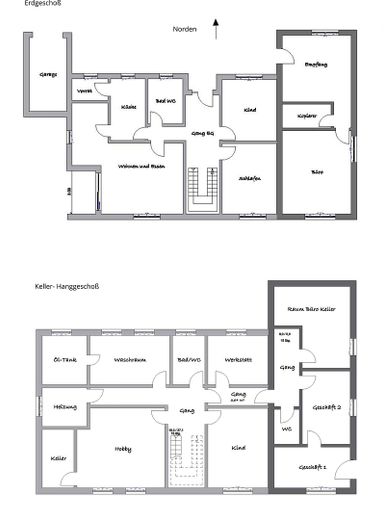 Wohnen, Arbeiten, Vermieten: Flexibles Raumwunder mit Anbau! – Grundriss