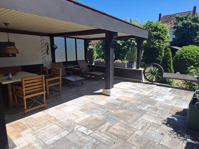 Straordinaria casa bifamiliare a schiera Nürnberg Eibach senza provvigione – Terrasse