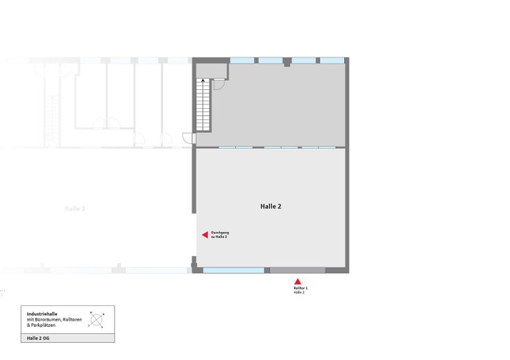 Grundriss Halle 2 OG