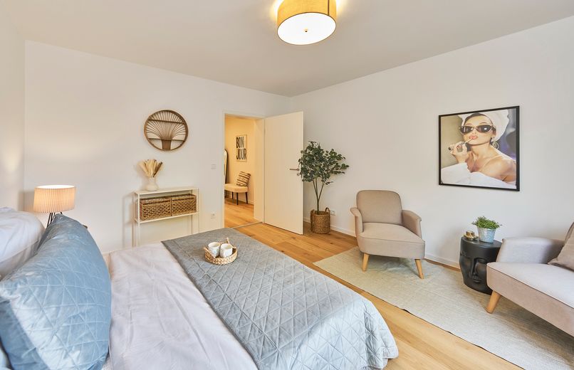 Erstbezug nach Sanierung: Helle 3-Zi.-Wohnung mit sonnigem Balkon & grünem Innenhof in Top-Lage – फोटो 4
