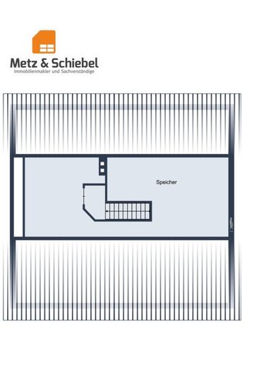 2-Zimmer-Dachgeschosswohnung in Wiesbaden mit modernisiertem Bad/WC (2025) und Dachbodennutzung – Grundriss Spitzboden