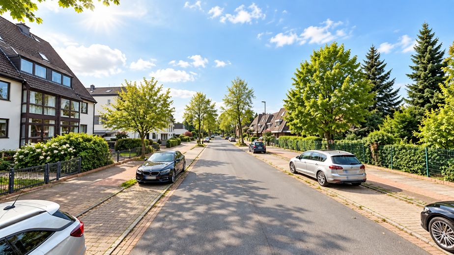 Stilvoll kernsaniert – helle Maisonettewhg m. neuer EBK, Balkon & Terrasse im begehrten Geteviertel – Straßenansicht
