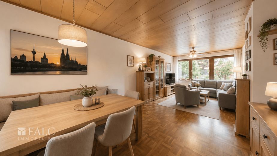 Familienfreundliches Reihenmittelhaus auf Erbbaugrundstück! – Wohnzimmer_Digital Eingerichtet