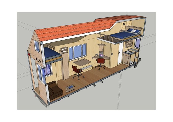 Pyrbaum Tiny House auf Rädern mit Grundstück für Steueroptimierte Kapitalanlage Gewerbetreibende – RTH-Design-sideview01