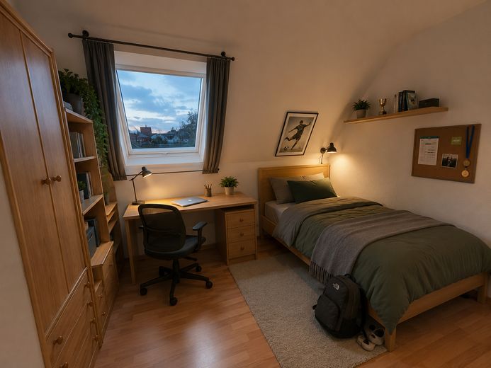 Wunderschönes Einfamilienhaus in ruhiger Wohnlage von Prenzlau – Raum im Dachgeschoss Bild 1