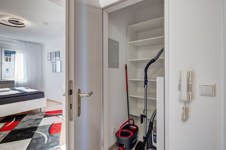 Storage room from hallway