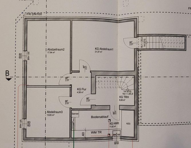 Grundriss Keller