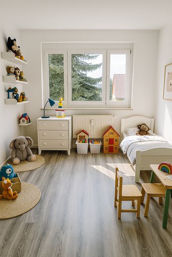 Frisch renoviert: 4 Zimmer, Balkon, EBK und Stellplatz – Kinderzimmer