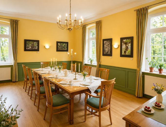 Seegut Blaue Blume – Herrenhaus, Wohnhaus & See in der Uckermark – Galeriezimmer - Seminarraum