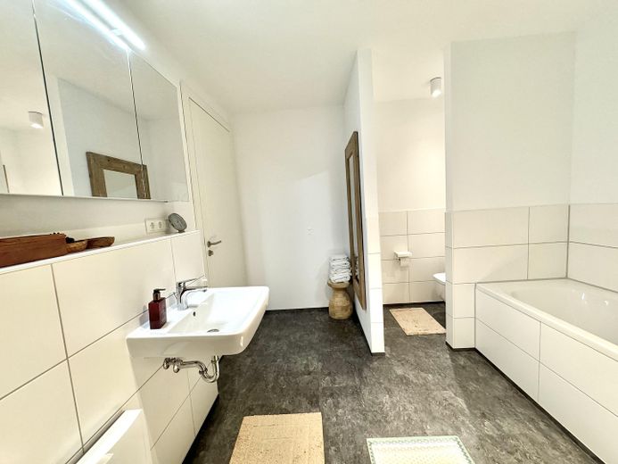 Badezimmer mit Sauna