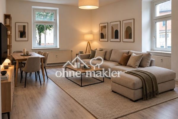 Neu renovierte 3-Zimmerwohnung mit Balkon zu vermieten