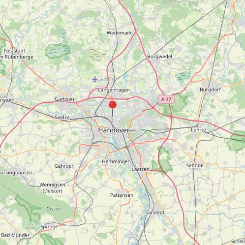 Vahrenwald- piso de 3 habitaciones con balcón en el 3er piso con bonita vista (sin ascensor) – Lage in Hannover