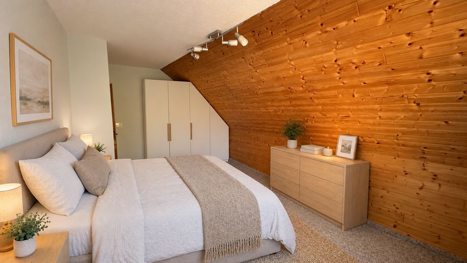 UNA CASA in cui sentirsi bene: casa unifamiliare a Magdeburg-Ottersleben – Schlafzimmer